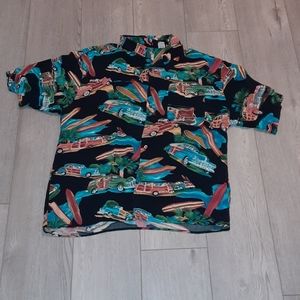 Mens Monticerutti Woody Car Hawaiian Shirt XL Woodies